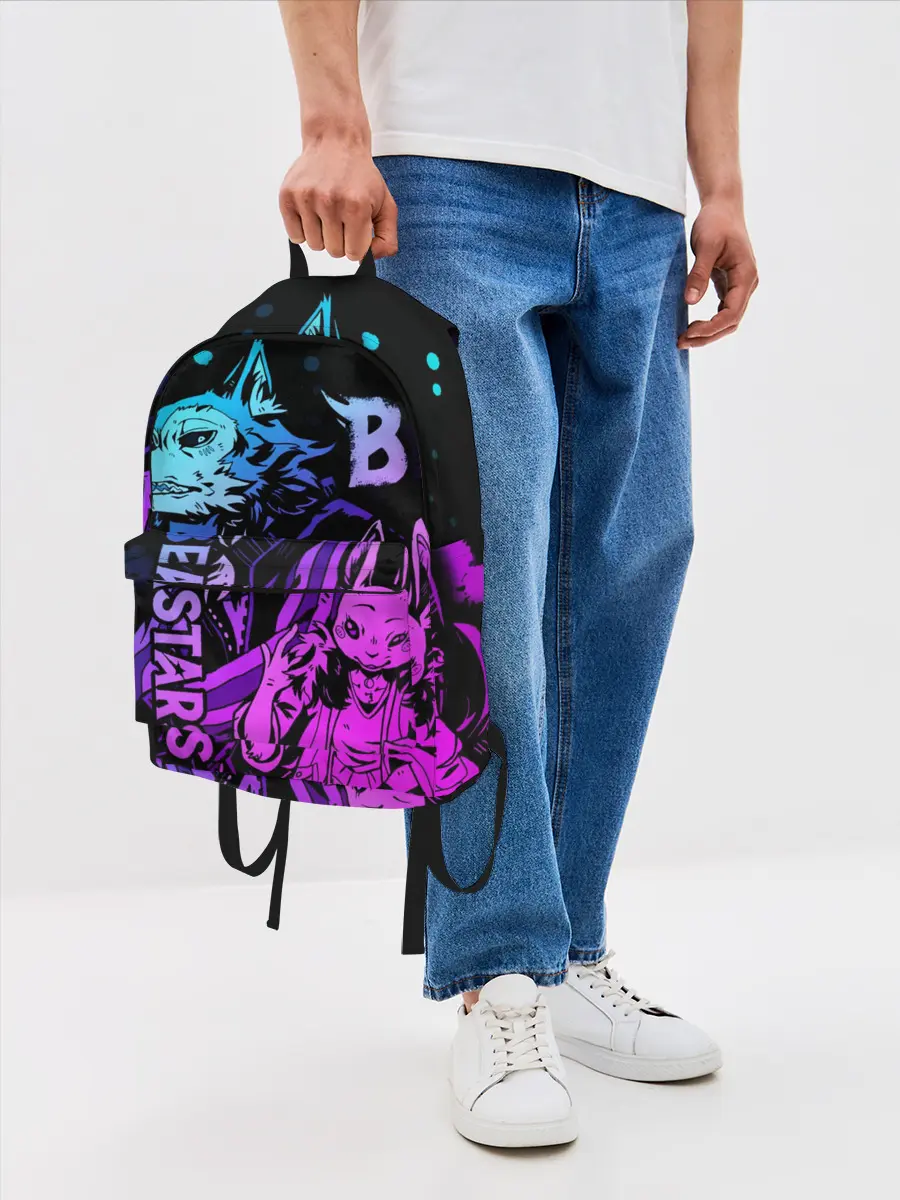 Рюкзак джинсовый / BEASTARS, Легоши и Хару
