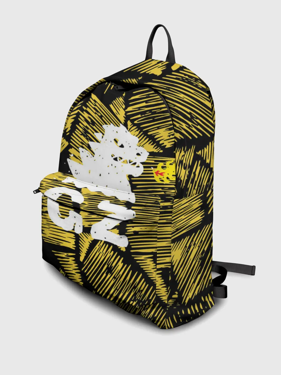 Рюкзак джинсовый / годзилла