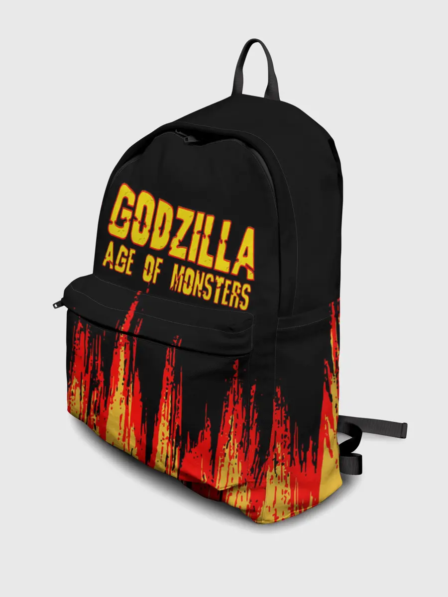 Рюкзак джинсовый / годзилла