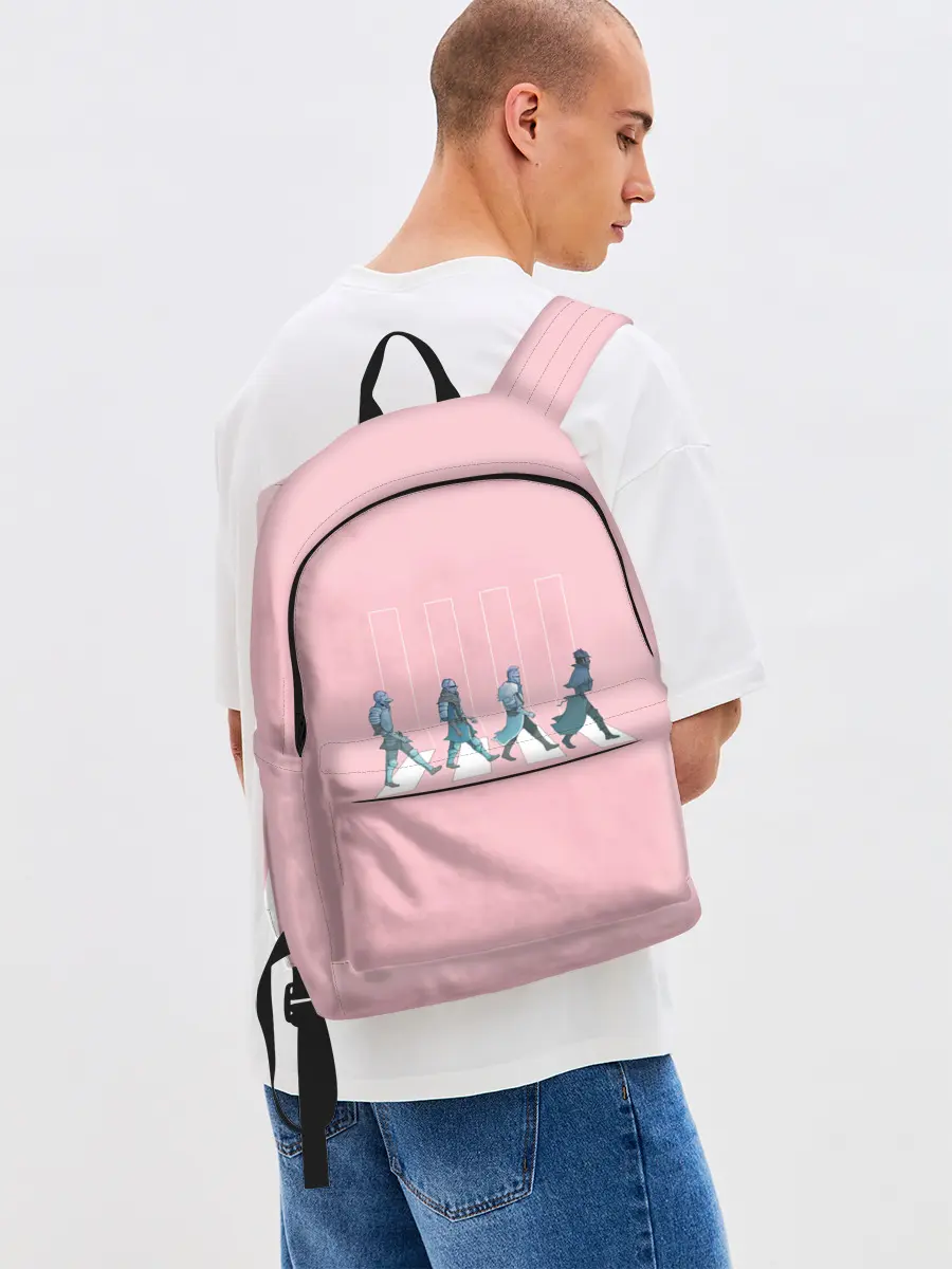 Рюкзак джинсовый / Dark souls x Beatles