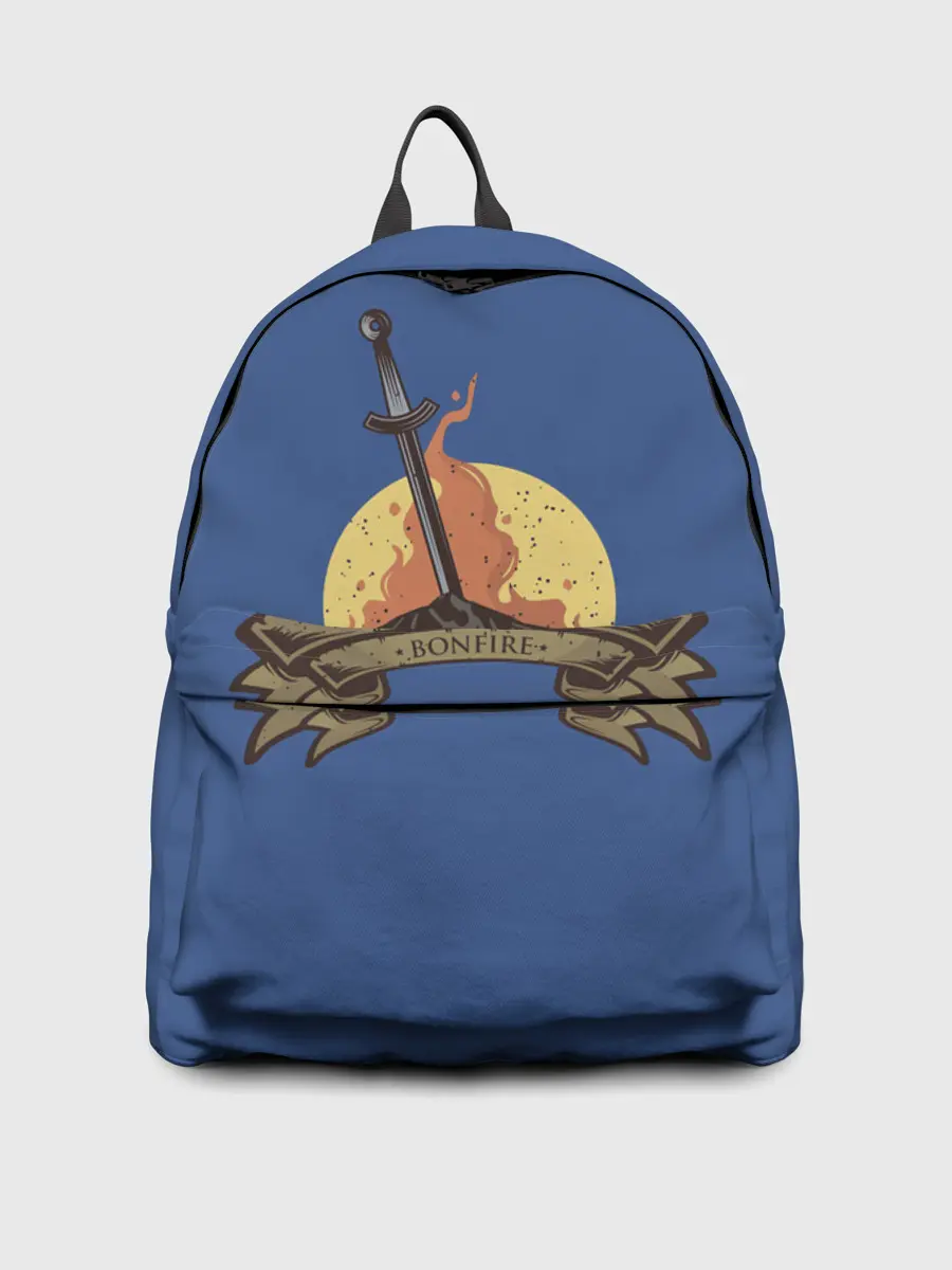 Рюкзак джинсовый / Dark souls bonfire