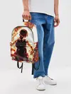 Рюкзак джинсовый / Канеки Кен в огне