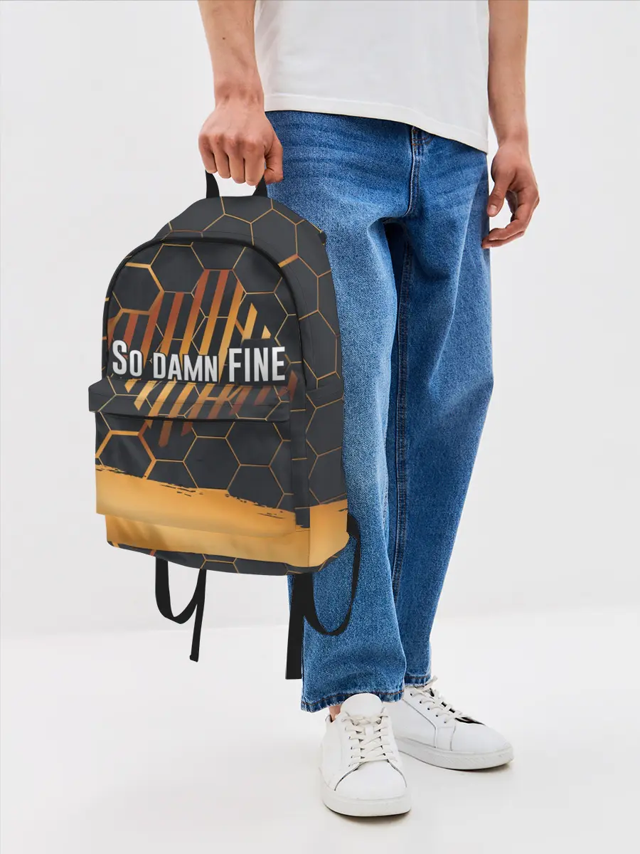 Рюкзак джинсовый / So damn FINE | Neon Steel