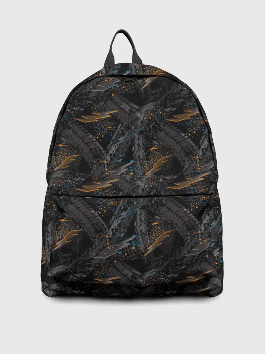 Рюкзак джинсовый / Следы шин велосипеда