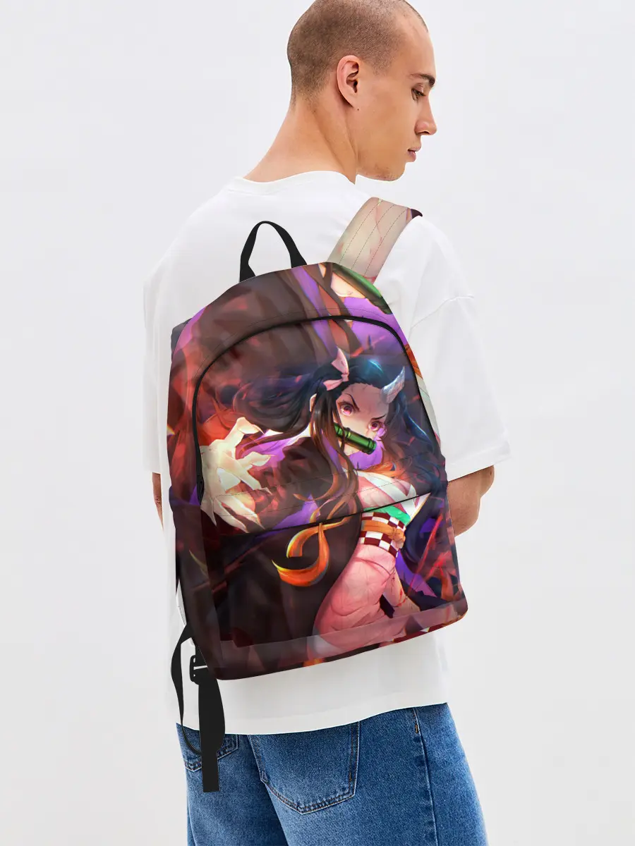 Рюкзак джинсовый / Незуко рог