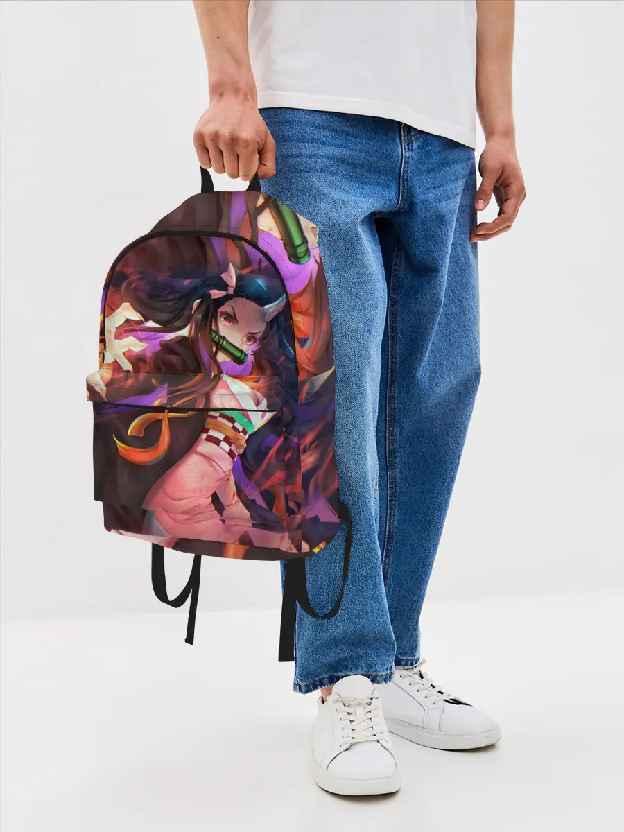 Рюкзак джинсовый / Незуко рог