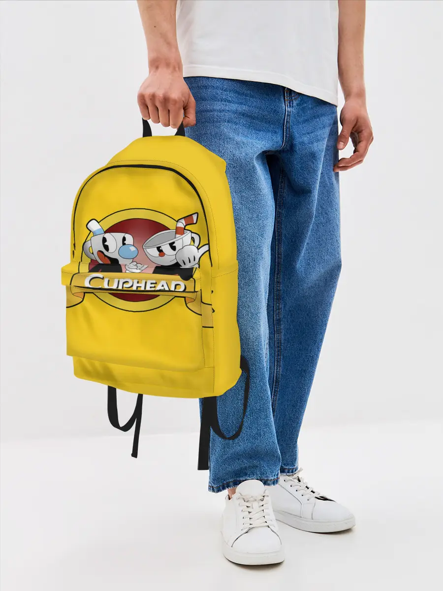 Рюкзак джинсовый / CUPHEAD / КАПХЕД.