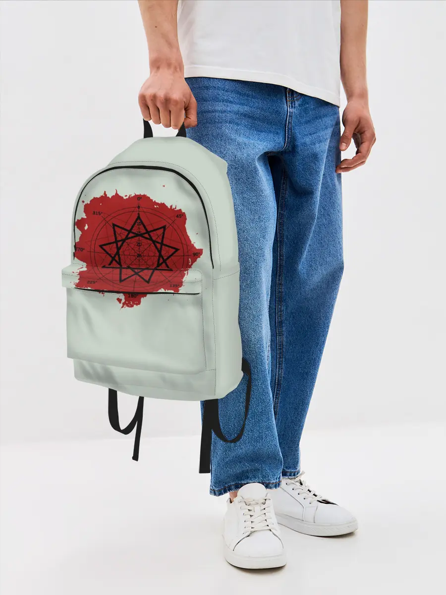 Рюкзак джинсовый / Пентаграмма Slipknot