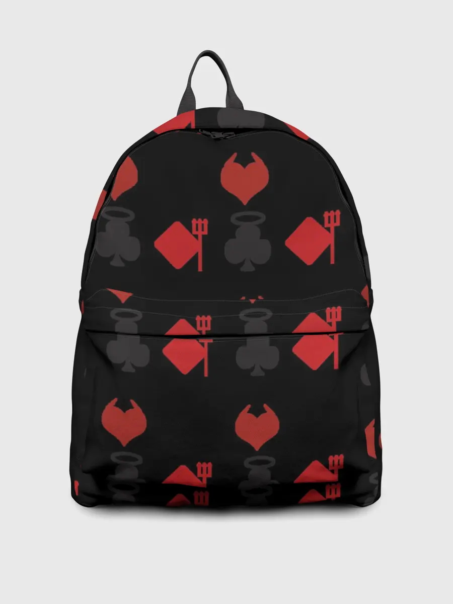 Рюкзак джинсовый / Карточные масти