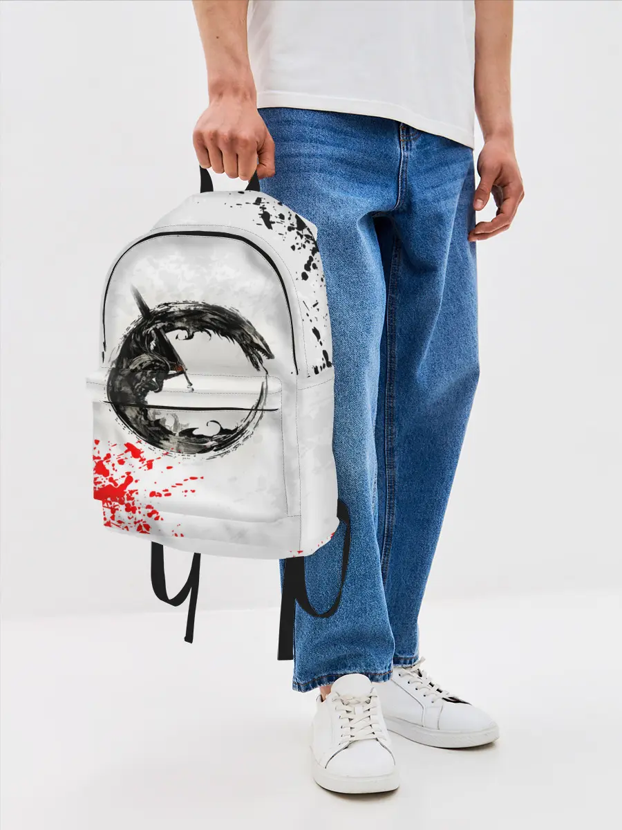 Рюкзак джинсовый / Берсерк в круге