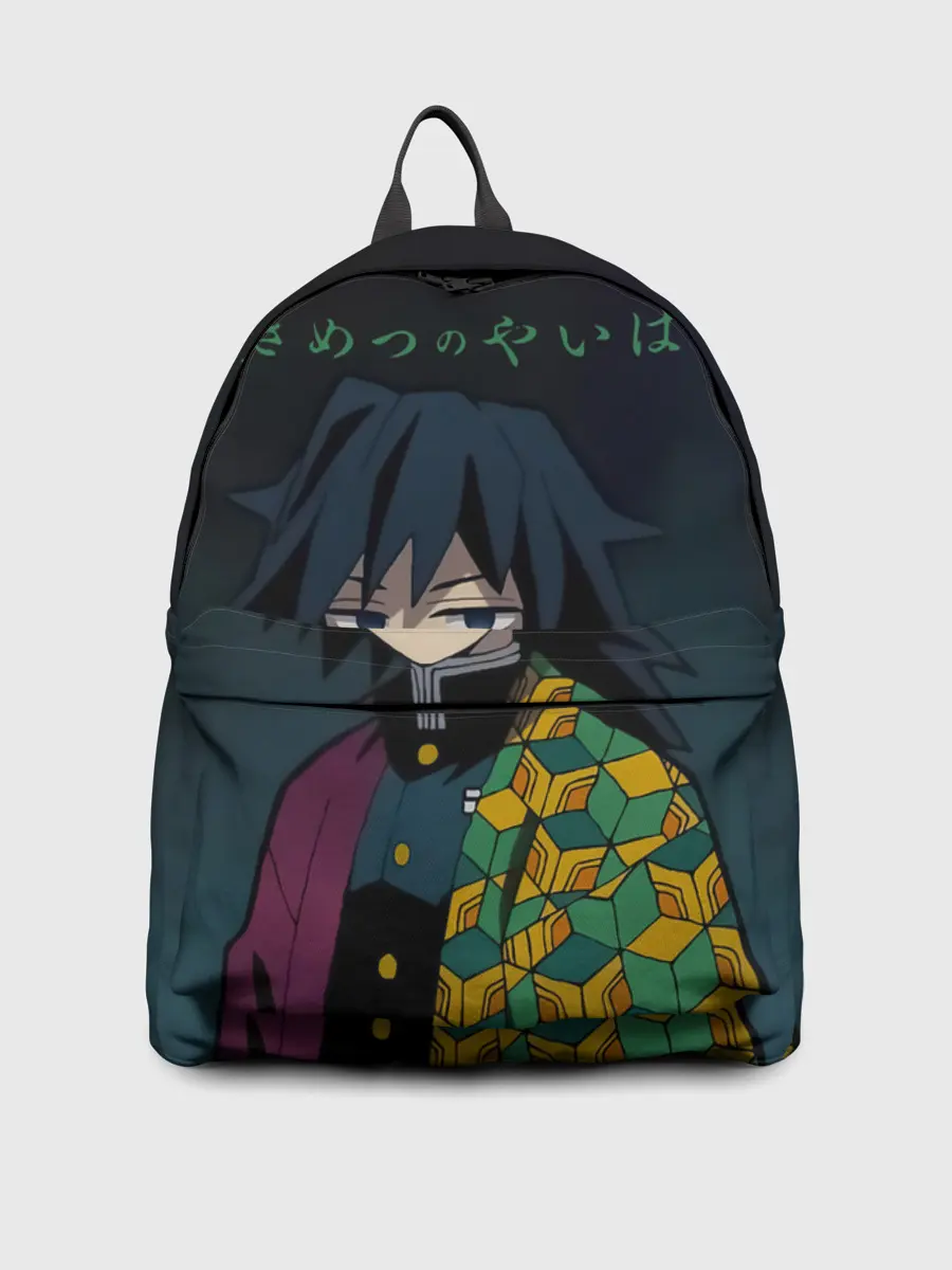 Рюкзак джинсовый / Гию Томиока Kimetsu no Yaiba