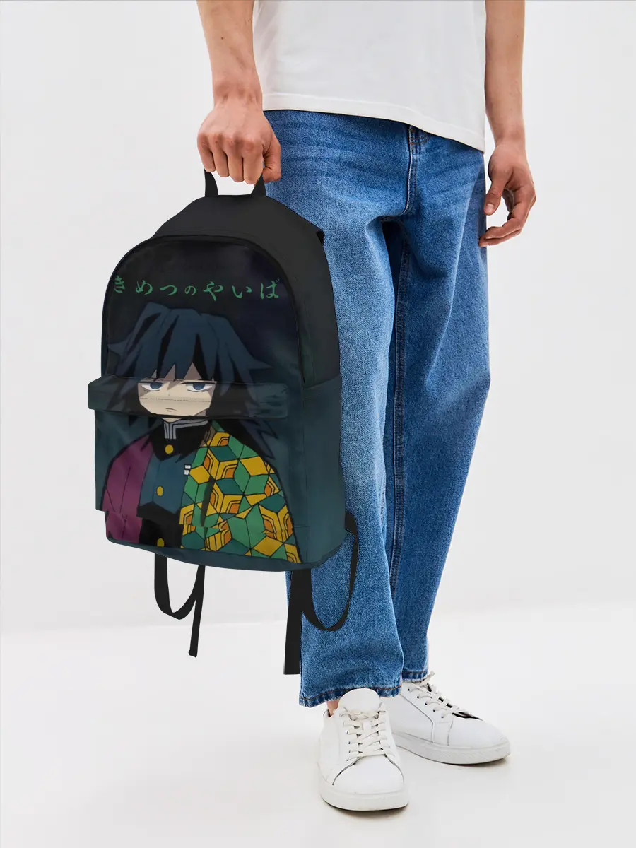 Рюкзак джинсовый / Гию Томиока Kimetsu no Yaiba