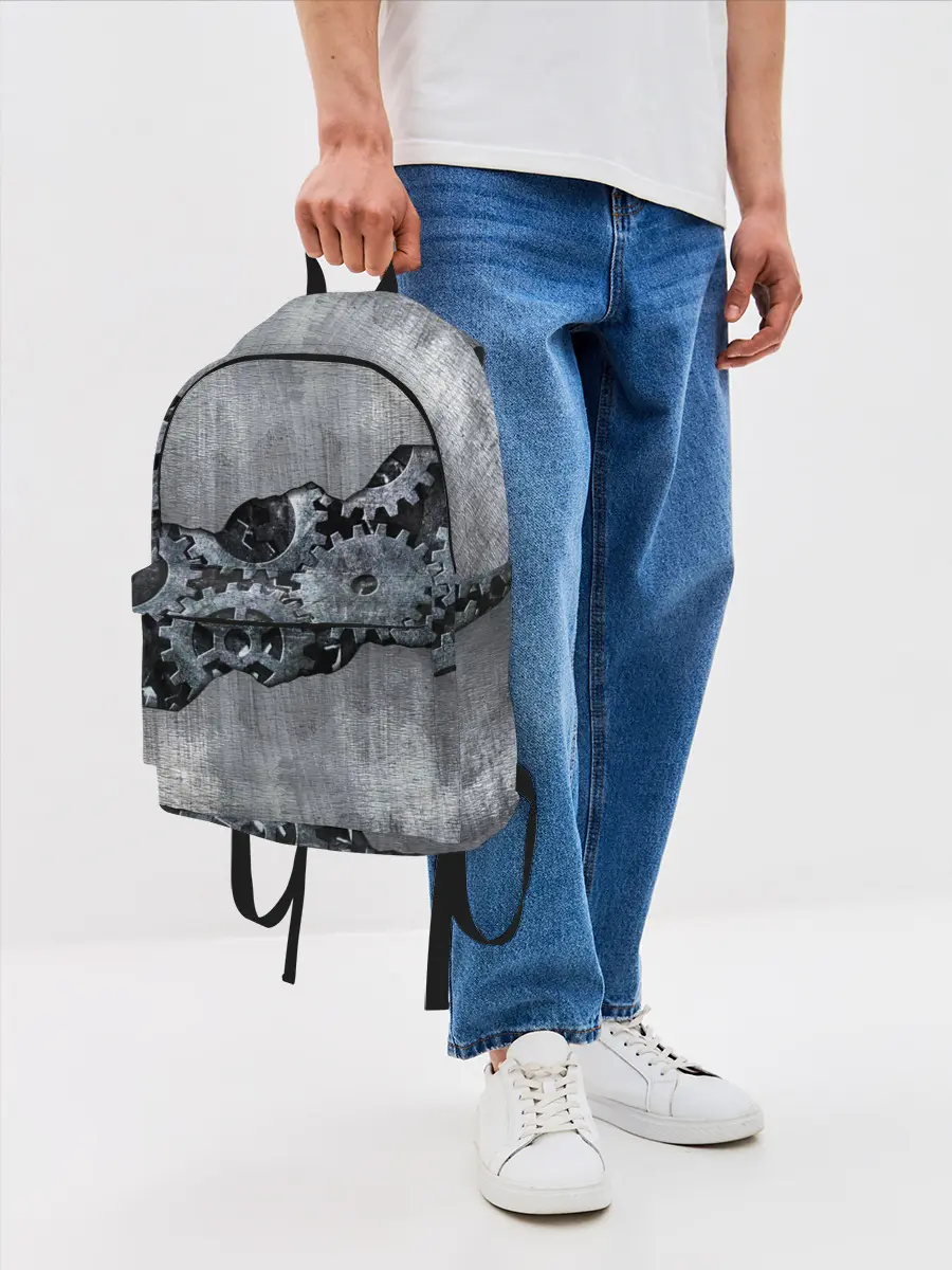 Рюкзак джинсовый / Шестеренки