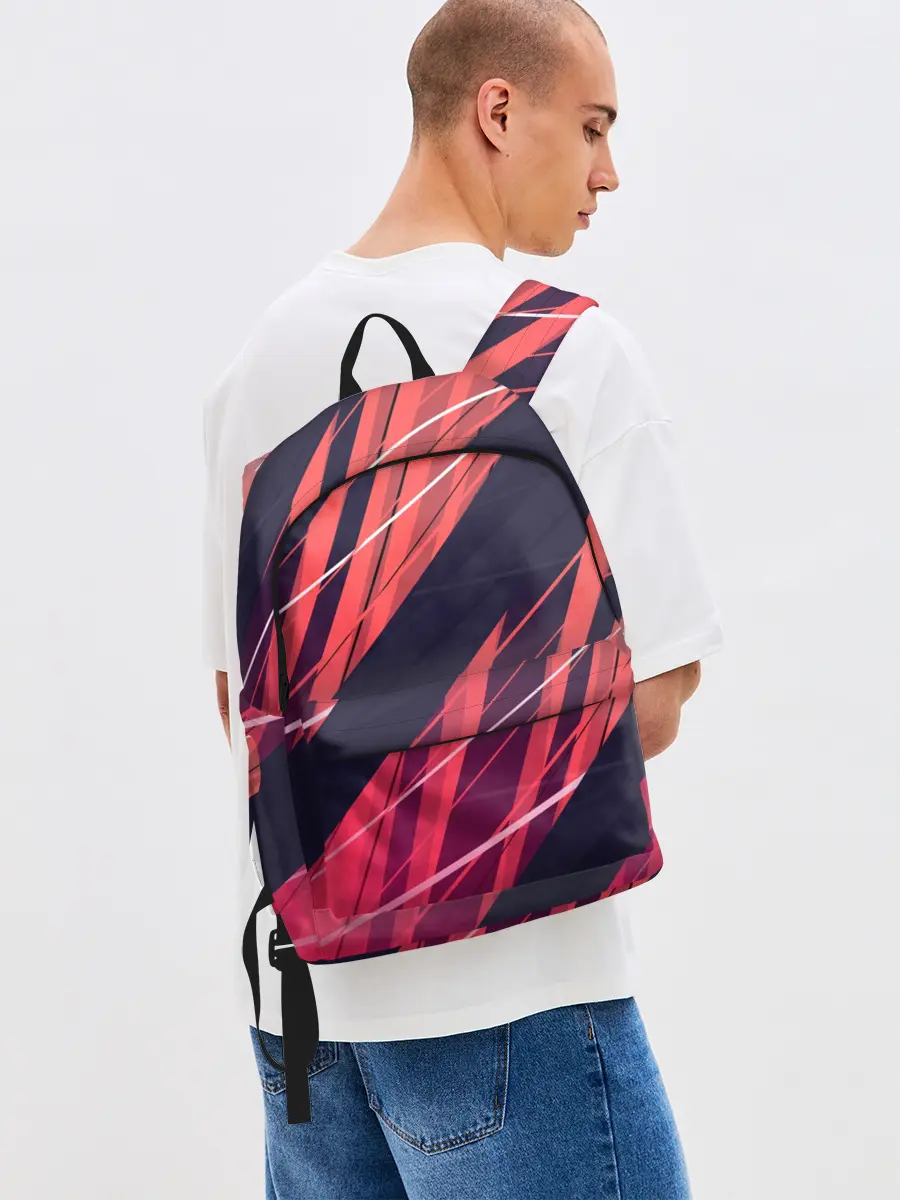 Рюкзак джинсовый / Абстракция ,,Холодный Огонь