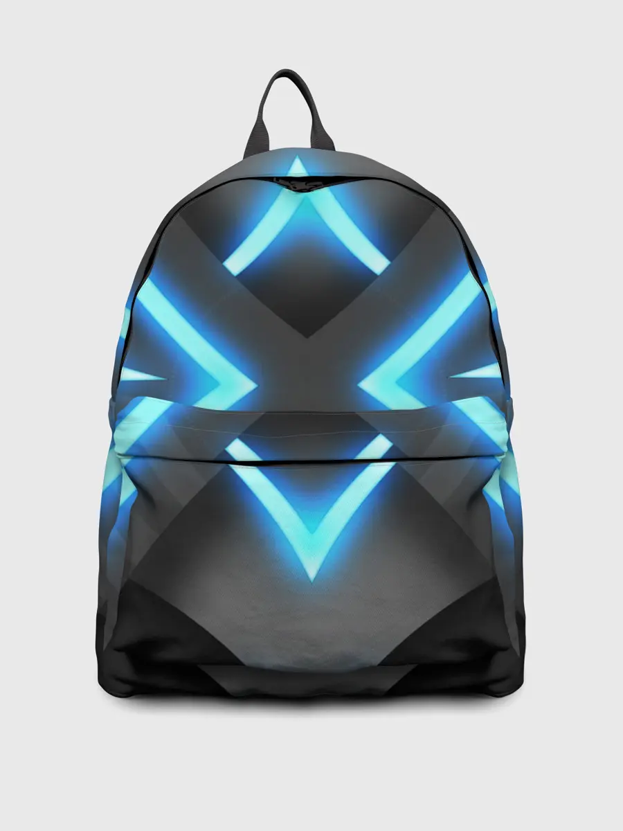 Рюкзак джинсовый / НЕОНОВЫЕ СТРЕЛКИ 3D