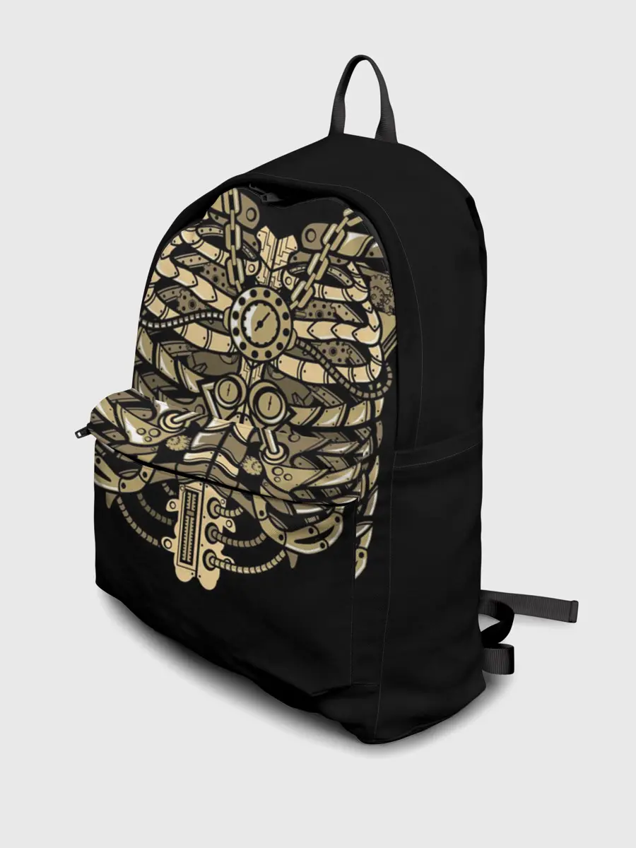 Рюкзак джинсовый / ГРУДНАЯ КЛЕТКА | СТИМПАНК