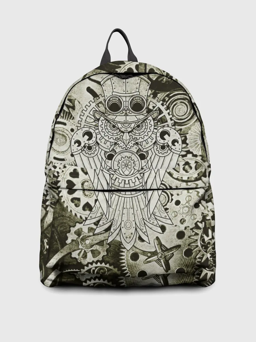 Рюкзак джинсовый / Стимпанк Сова