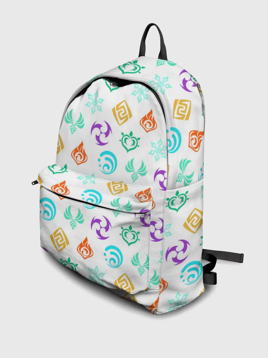 Рюкзак джинсовый / GENSHIN IMPACT ЭМБЛЕМЫ