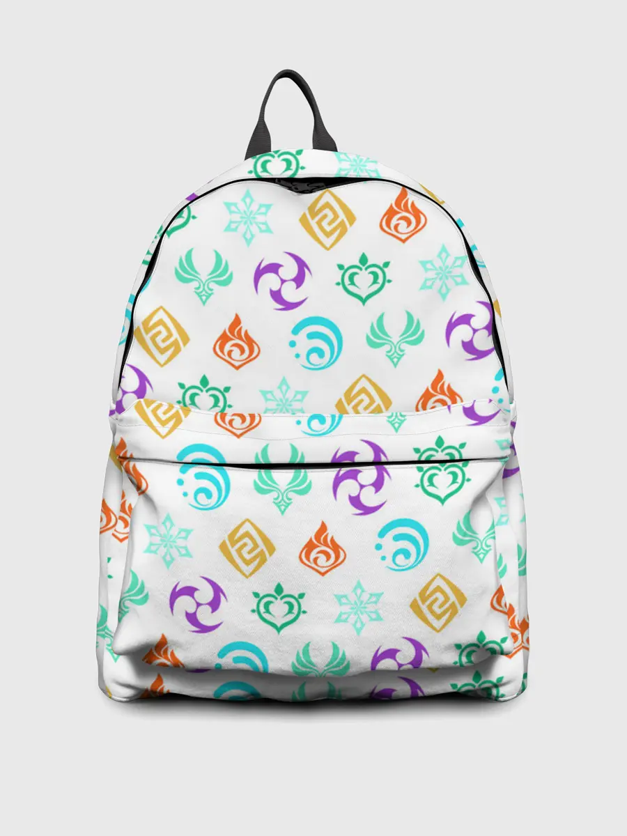 Рюкзак джинсовый / GENSHIN IMPACT ЭМБЛЕМЫ