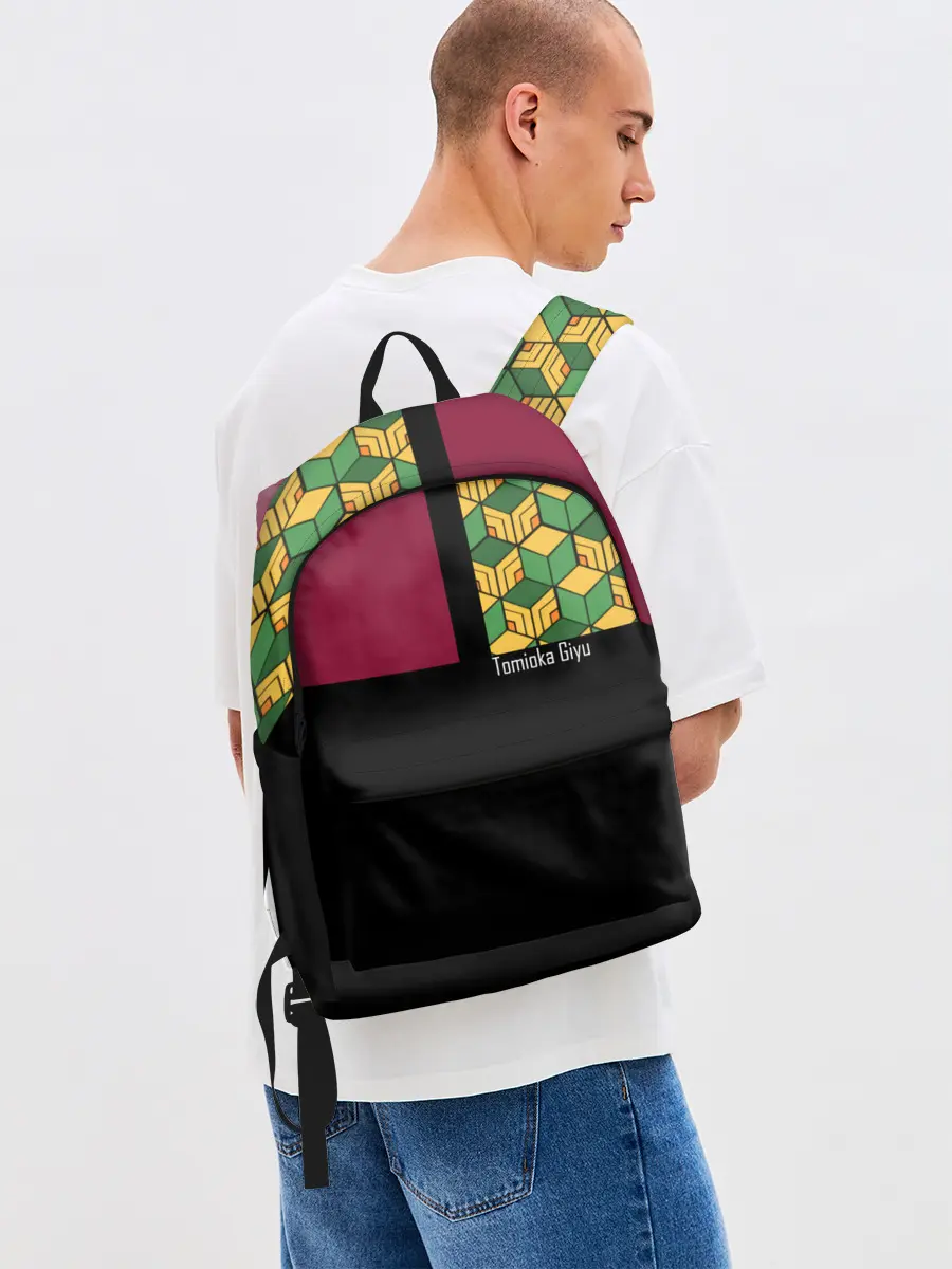 Рюкзак джинсовый / Гию Томиока Kimetsu no Yaiba