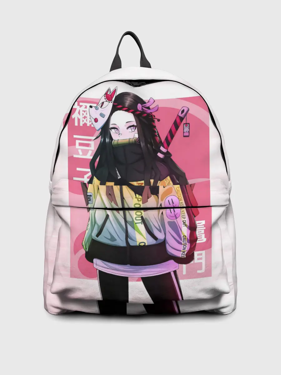Рюкзак джинсовый / Kimetsu no yaiba розовое