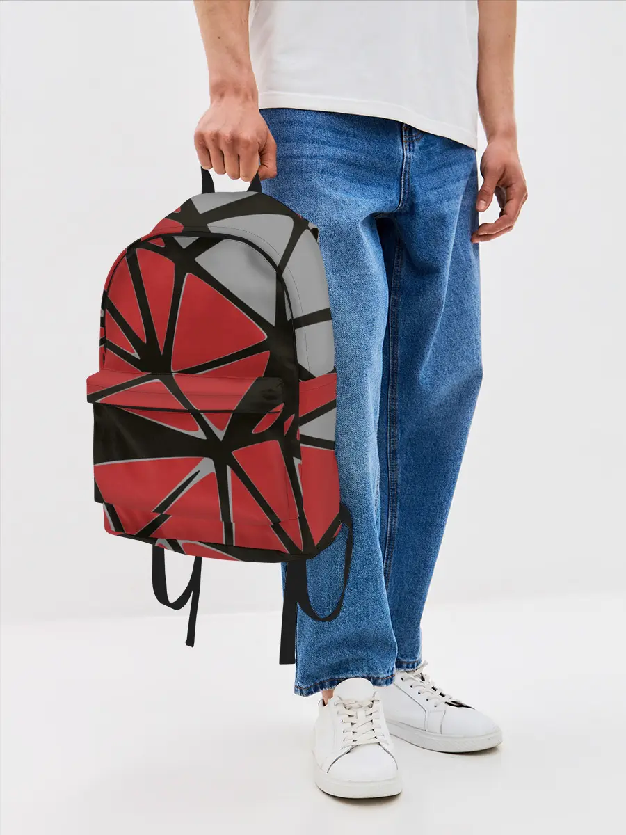 Рюкзак джинсовый / Треугольники