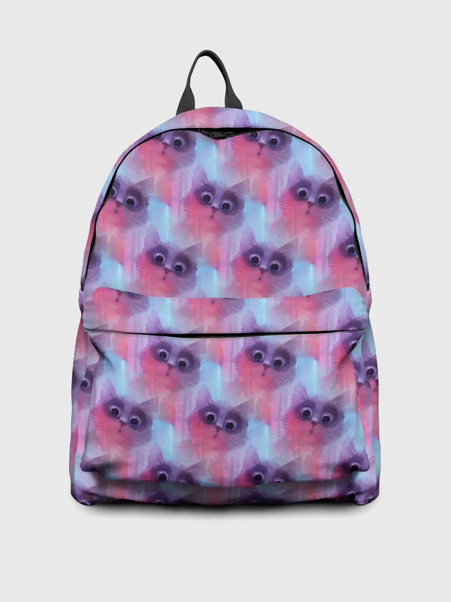 Рюкзак джинсовый / Котята