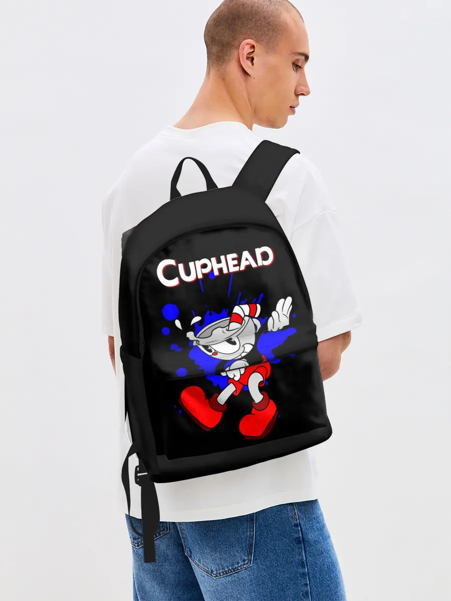 Рюкзак джинсовый / Cuphead