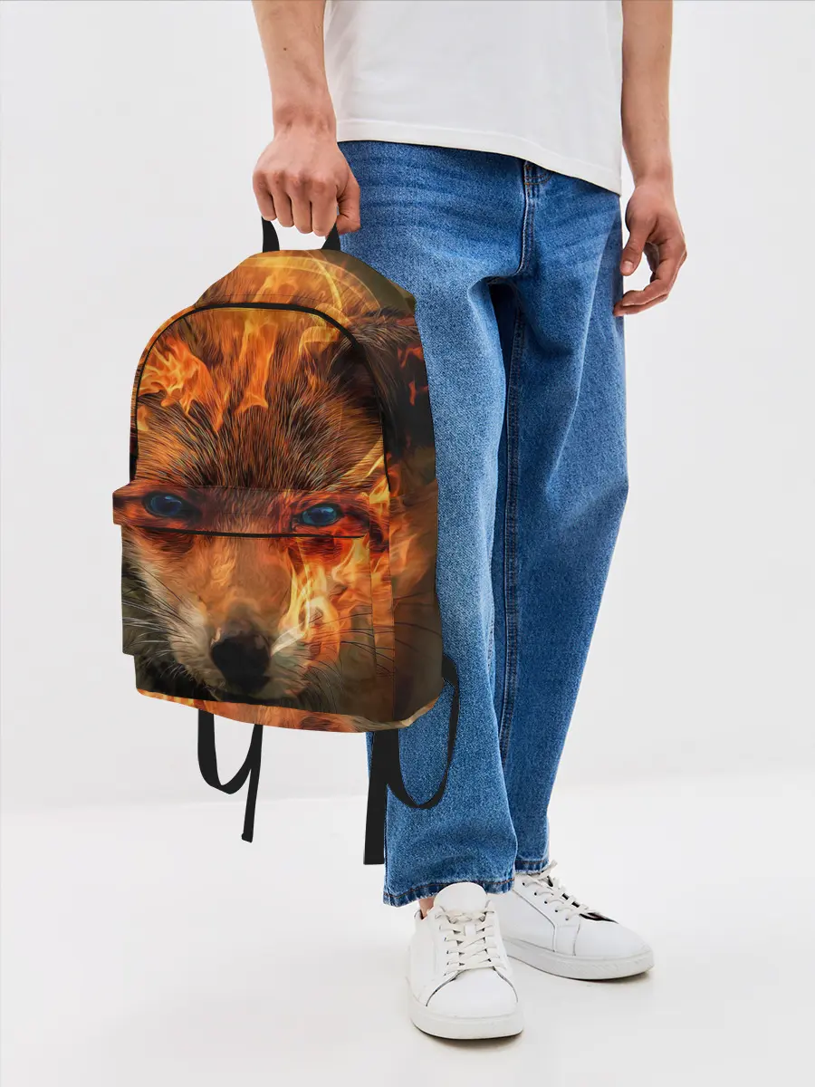 Рюкзак джинсовый / Огненная лиса