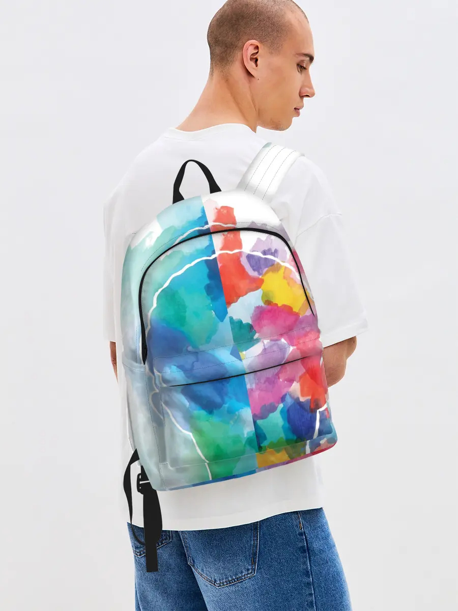 Рюкзак джинсовый / Акварель