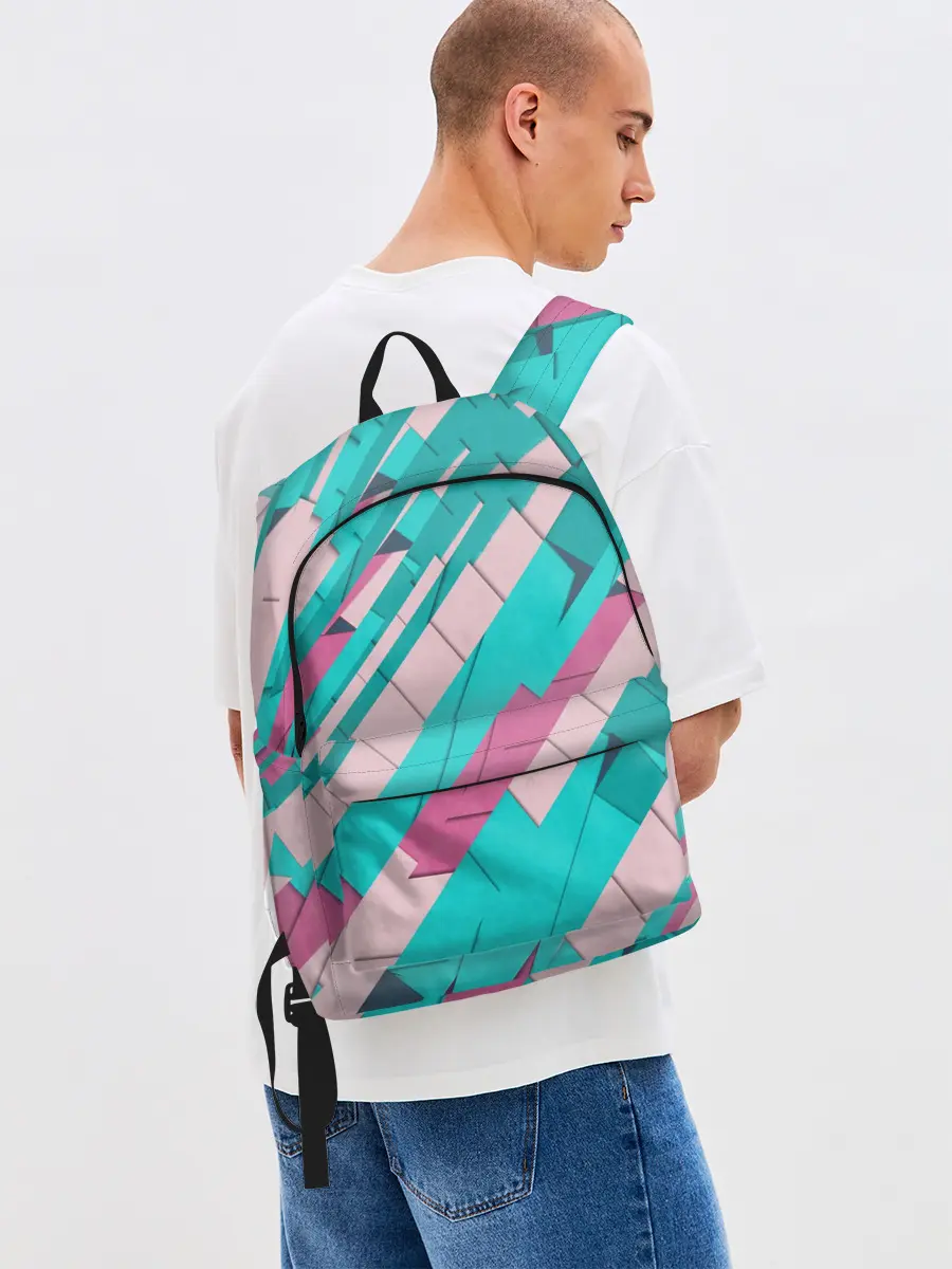 Рюкзак джинсовый / Геометрическая Абстракция