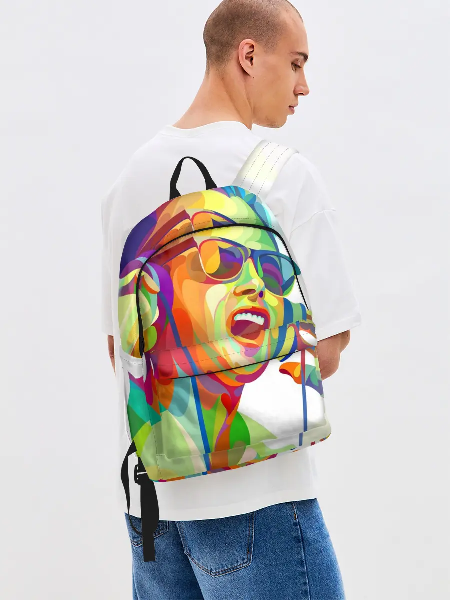 Рюкзак джинсовый / Слушаем Музыку