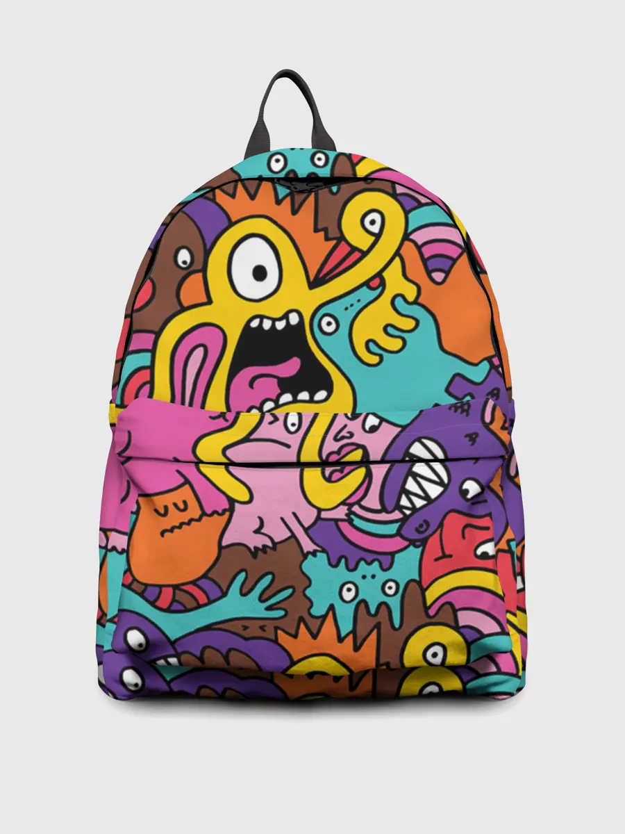 Рюкзак джинсовый / crazy abstraction