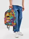 Рюкзак джинсовый / crazy abstraction