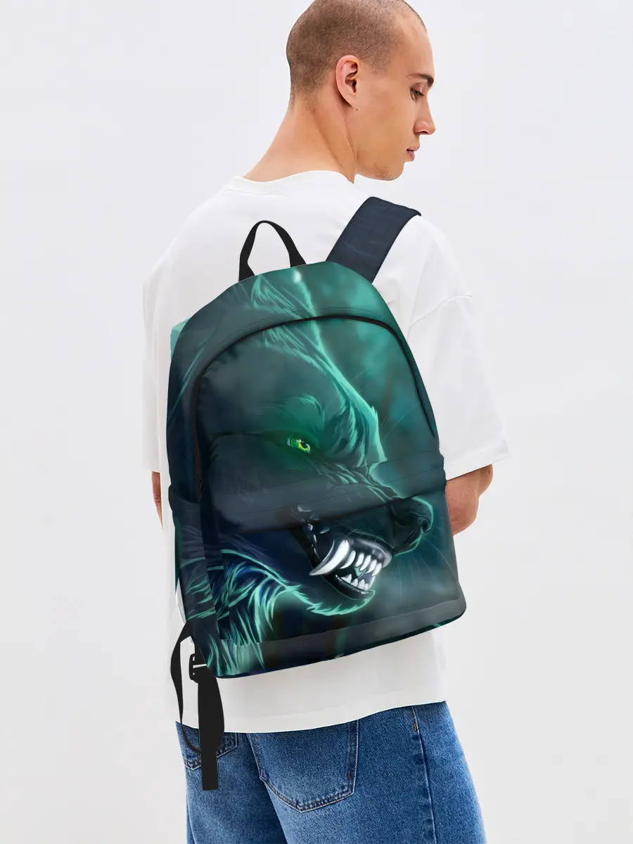 Рюкзак джинсовый / ВОЛЧИЙ ОСКАЛ