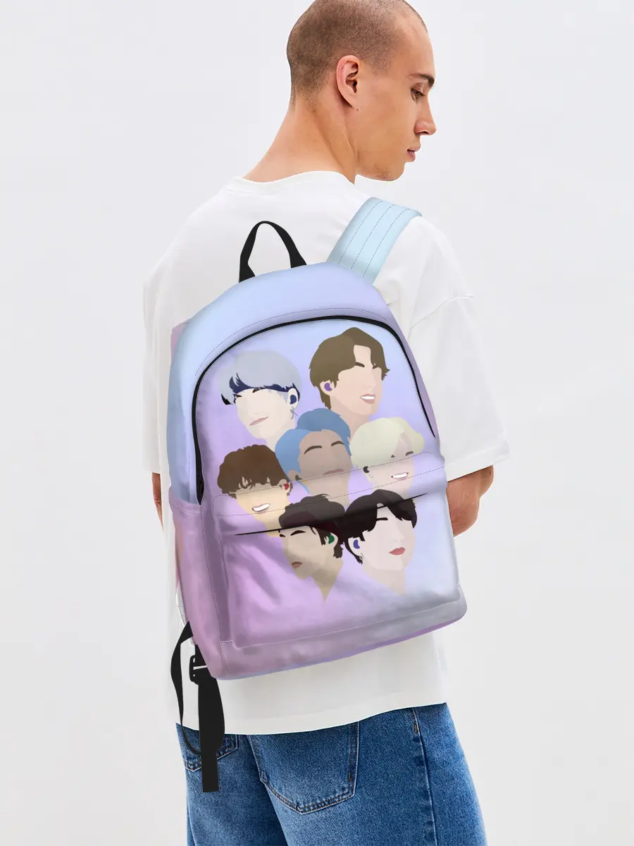 Рюкзак джинсовый / БТС Bangtan Boys BTS