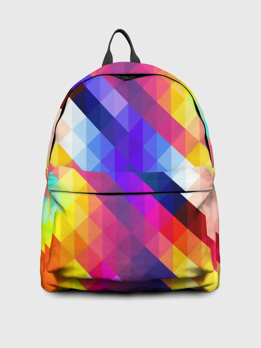 Рюкзак джинсовый / Пиксельная радуга