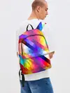 Рюкзак джинсовый / Пиксельная радуга