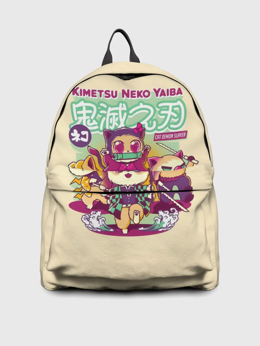 Рюкзак джинсовый / Kimetsu Neko Yaiba