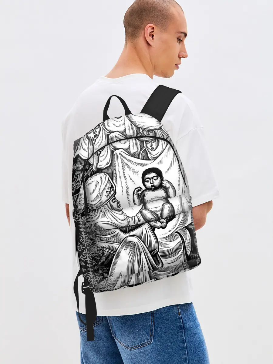 Рюкзак джинсовый / Манас Баатыр