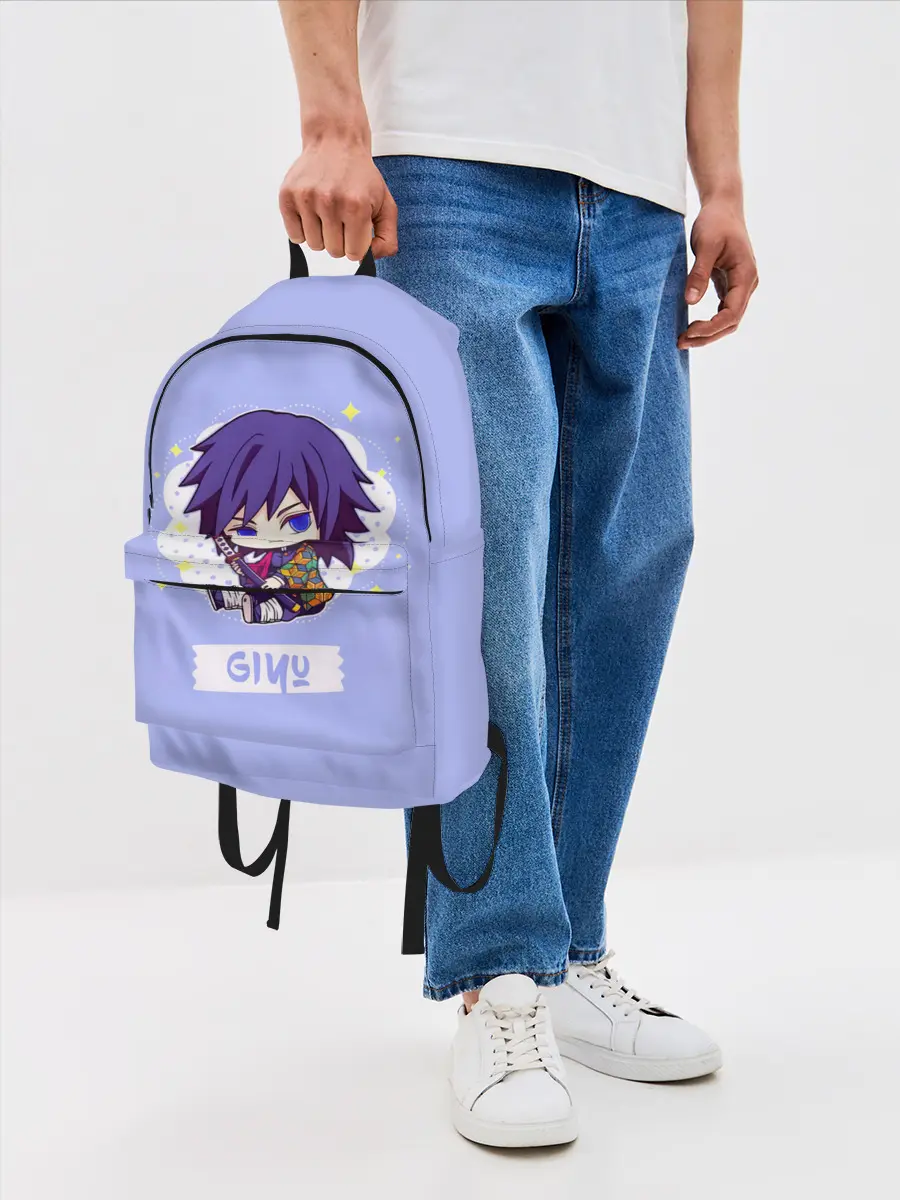 Рюкзак джинсовый / Гию Томиока Kimetsu no Yaiba