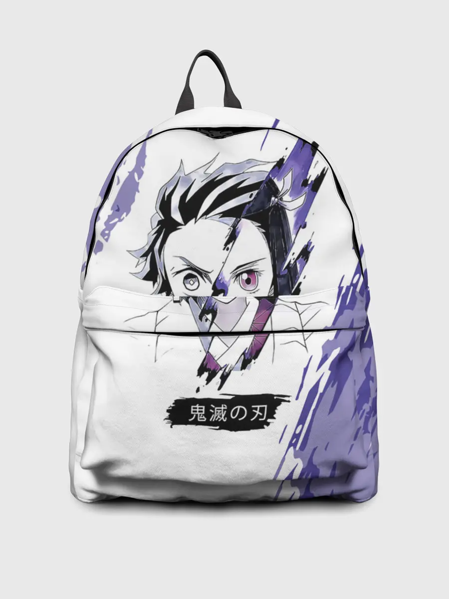 Рюкзак джинсовый / Танджиро и Незуко Камадо