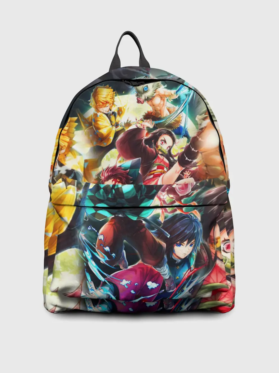 Рюкзак джинсовый / КЛИНОК РАССЕКАЮЩИЙ ДЕМОНОВ ПЕРСОНАЖИ