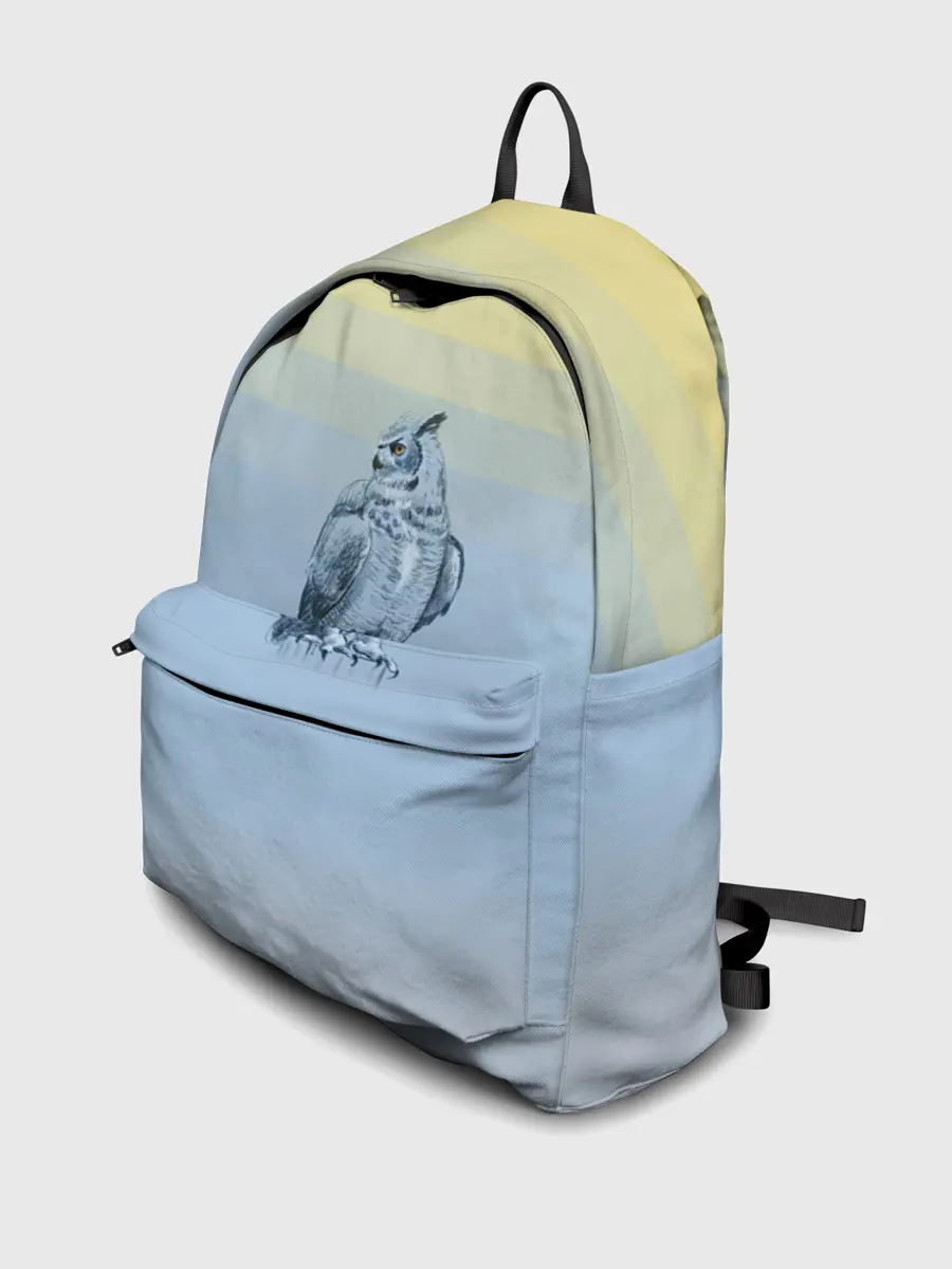 Рюкзак джинсовый / филин