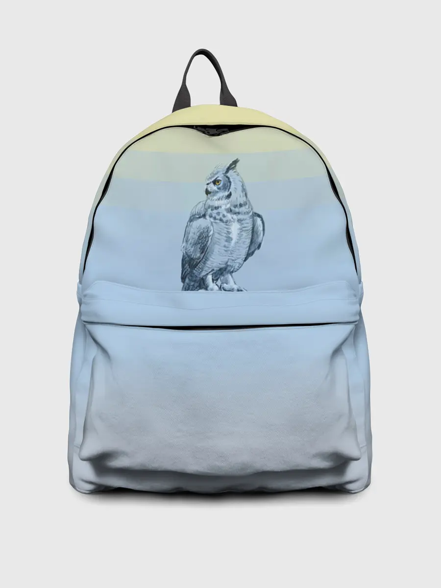 Рюкзак джинсовый / филин