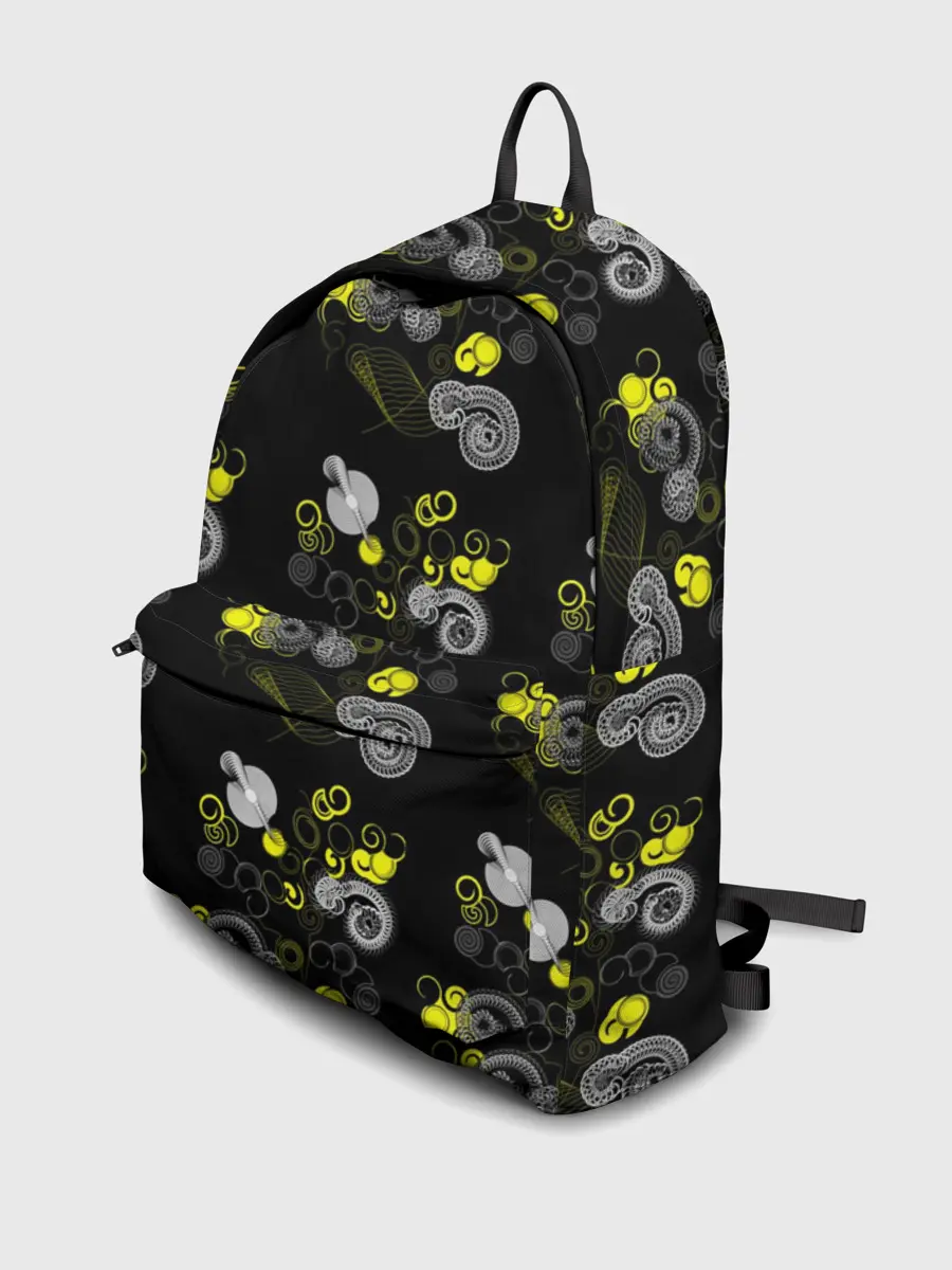 Рюкзак джинсовый / неоновая абстракция