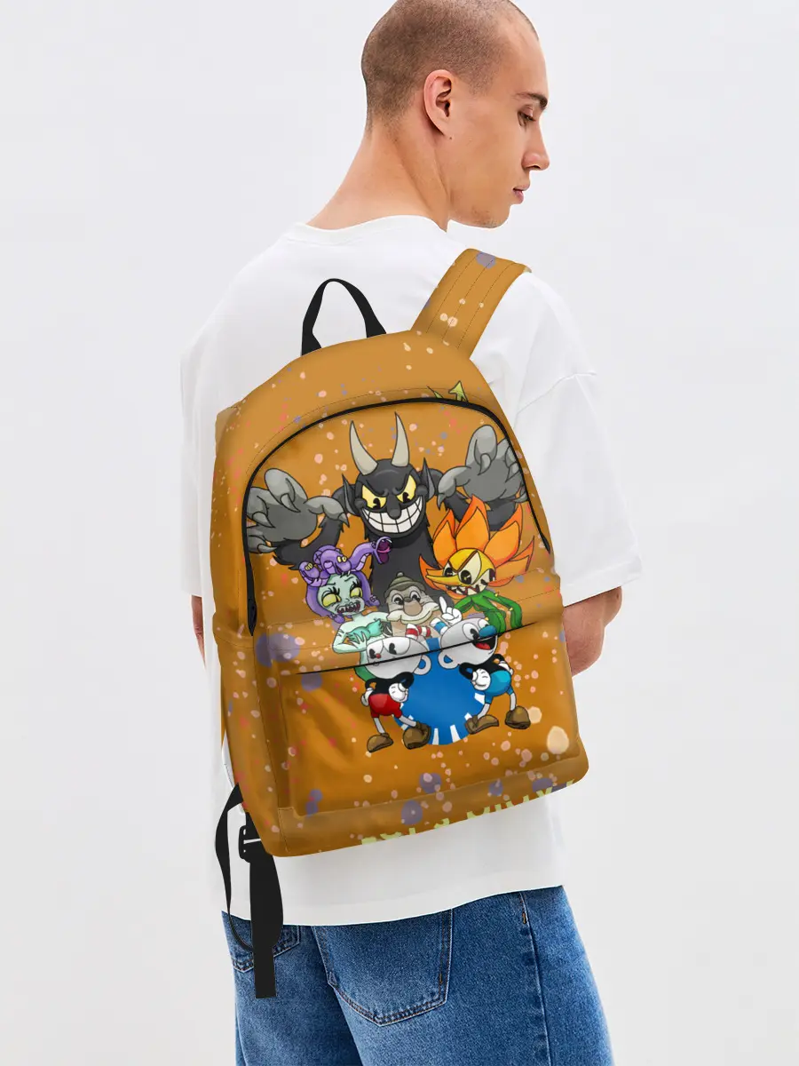 Рюкзак джинсовый / cuphead