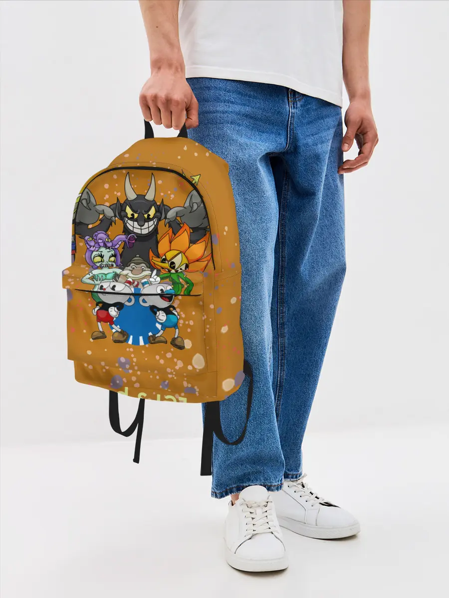 Рюкзак джинсовый / cuphead