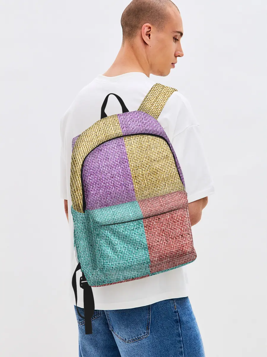 Рюкзак джинсовый / Burlap Patchwork