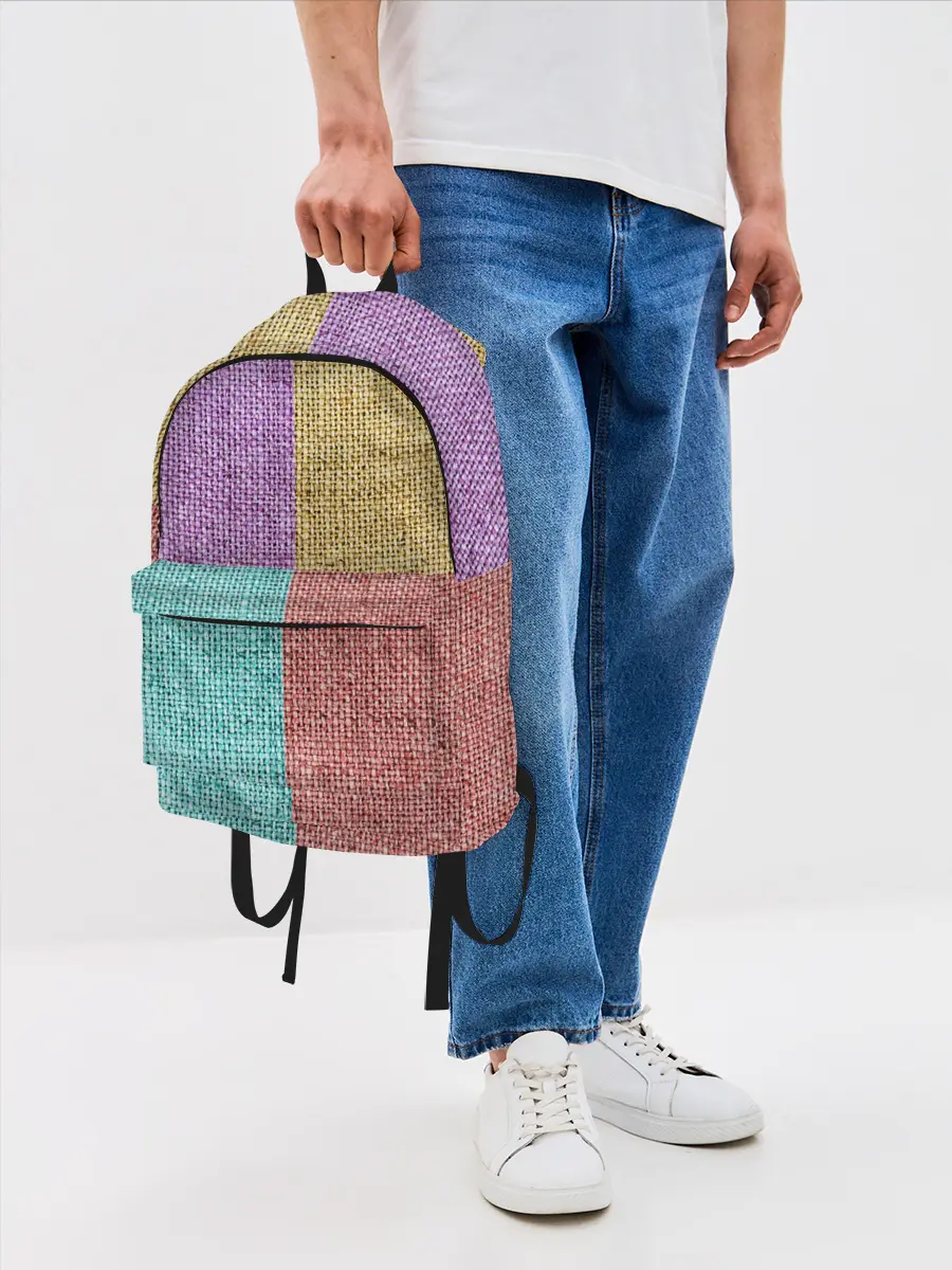 Рюкзак джинсовый / Burlap Patchwork